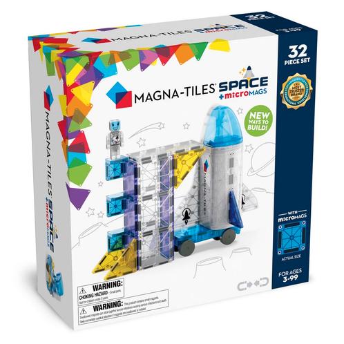 MAGNA-TILES® 32 Space Ruimte set met microMAGS, Kinderen en Baby's, Speelgoed | Overig