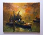 Guido Vuotto (1964) - Pescatori nel mare di Napoli, Antiek en Kunst, Kunst | Schilderijen | Klassiek