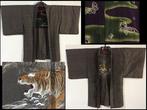 Set van 2 / Tijger / Japanse Vintage Kimono  HAORI Jas -