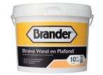 Brander Brava Wand en Plafond 10 liter, Doe-het-zelf en Verbouw, Verf, Beits en Lak, Nieuw, Verzenden