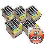 5x Set Epson T0711 tot T0714 T0715 MET CHIP huismerk, Nieuw, Epson, Verzenden