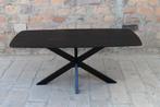 Eetkamertafel Oakdale Black eikenhout Maat 180x90 cm, Huis en Inrichting, Nieuw, Ophalen of Verzenden