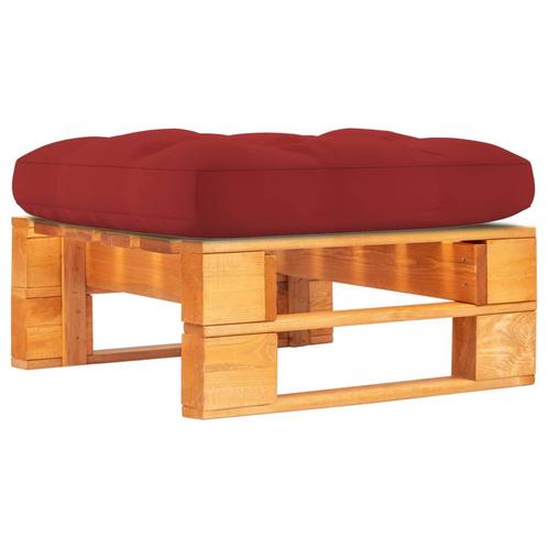 vidaXL Tuinhocker pallet honingbruin geïmpregneerd, Tuin en Terras, Tuinsets en Loungesets, Nieuw, Verzenden