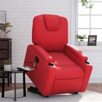 vidaXL Sta-op-massagestoel verstelbaar kunstleer rood, Huis en Inrichting, Fauteuils, Verzenden, Nieuw