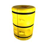 Kunststof kolombeschermer - Geel - Polyethyleen (PE) - 7 mm, Verzenden