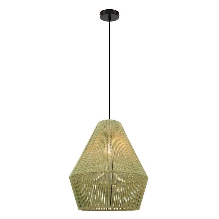 Landelijke hanglamp groen, Holly, Huis en Inrichting, Lampen | Hanglampen, Nieuw, Metaal, 75 cm of meer, Ophalen of Verzenden