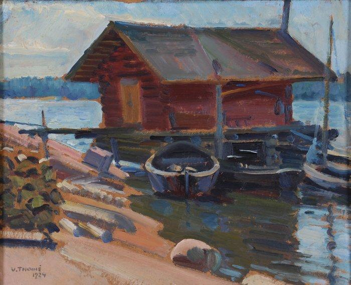 Verner Thomé (1878-1953) - Boothuis, Antiek en Kunst, Kunst | Schilderijen | Klassiek