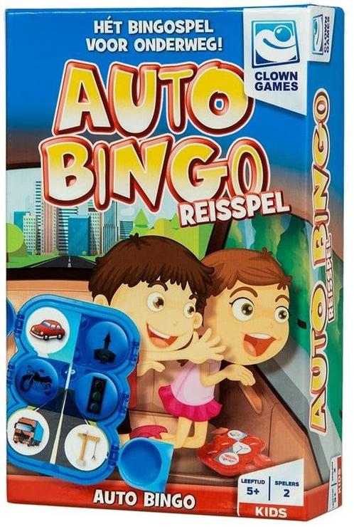 Auto Bingo - Reisspel | Clown Games - Reisspellen, Hobby en Vrije tijd, Gezelschapsspellen | Bordspellen, Nieuw, Verzenden