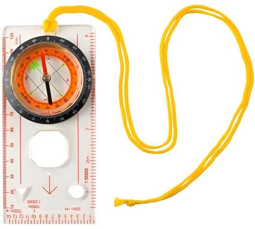 Kaart kompas - Met liniaal en vergrootglas, Doe-het-zelf en Verbouw, Gereedschap | Handgereedschap, Nieuw, Ophalen of Verzenden