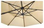 Zweefparasol VirgoFlex Ecru Ø350 cm - inclusief kruisvoet, Tuin en Terras, Ophalen of Verzenden, Nieuw