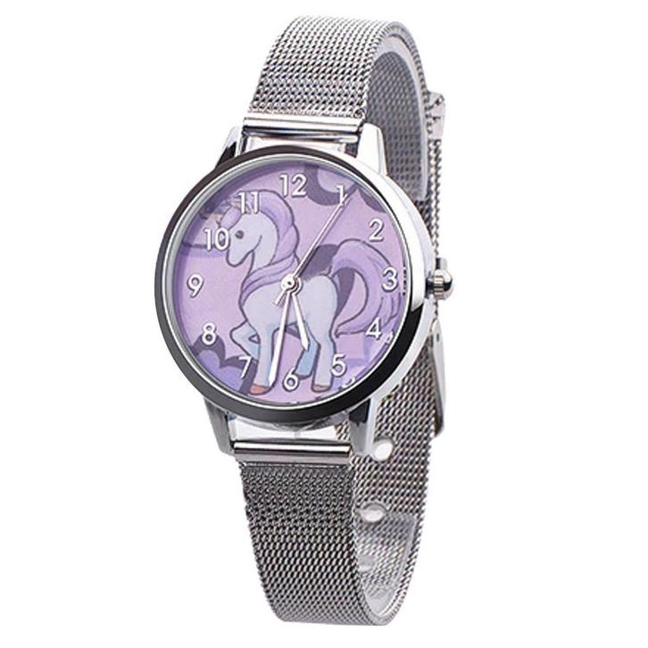 Fako - Kinderhorloge - Eenhoorn - Unicorn - Mesh -, Sieraden, Tassen en Uiterlijk, Horloges | Kinderen, Verzenden