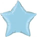 Helium folie ballon licht blauwe ster 50 cm - Folie Ballon.., Verzenden, Nieuw
