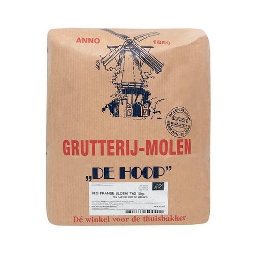 Molen de Hoop EKO Franse Tarwebloem T65 5kg (Farine), Hobby en Vrije tijd, Taarten en Cupcakes maken, Nieuw, Verzenden