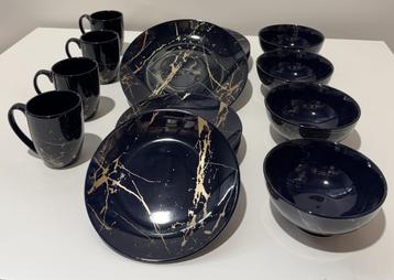 Servies Lovecase Gold Splash beschikbaar voor biedingen