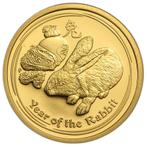 Gouden Lunar munt 2011 - het jaar van het konijn 1 troy, Verzenden