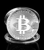 Bitcoin munt, zilverkleur, in opbergdoosje, Ophalen of Verzenden, Nieuw