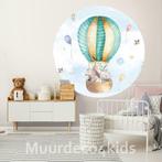 Behangcirkel Luchtballon met dieren fotobehang, muursticker, Kinderen en Baby's, Kinderkamer | Inrichting en Decoratie, Ophalen of Verzenden