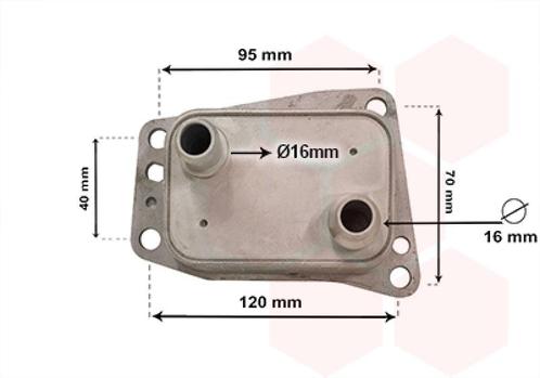 OLIEKOELER VOOR CITROEN C4 B7 2010-2018 1871413, Auto diversen, Auto-accessoires, Nieuw, Ophalen of Verzenden