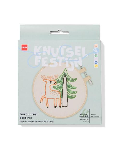 HEMA Borduurset bosdieren, Hobby en Vrije tijd, Breien en Haken, Nieuw, Verzenden