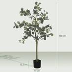 TRUUSK Kunstmatige Eucalyptus Boom Groot 150 Cm Kunstplant K, Huis en Inrichting, Woonaccessoires | Kunstplanten en Kunstbloemen