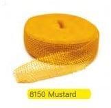 Jute band Geel Oker 5 cm rol 40 meter, Hobby en Vrije tijd, Knutselen, Nieuw, Ophalen of Verzenden