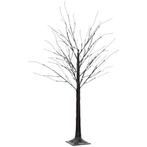 150 Cm Kunstboom Berkenboom Met 96 LED Lichten En Kunstsneeu, Huis en Inrichting, Lampen | Vloerlampen, Verzenden, Nieuw