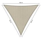 Premium schaduwdoek 5x5x5m driehoek waterdoorlatend Saha..., Nieuw