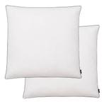 vidaXL Kussens 2 st licht 80x80 cm dons-/verenvulling wit, Verzenden, Nieuw, Wit