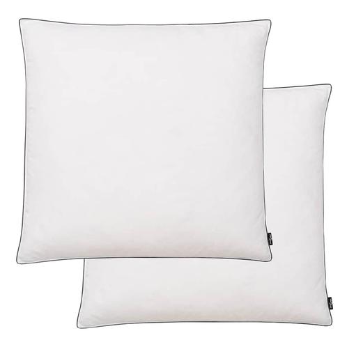 vidaXL Kussens 2 st licht 80x80 cm dons-/verenvulling wit, Huis en Inrichting, Slaapkamer | Beddengoed, Wit, Nieuw, Verzenden