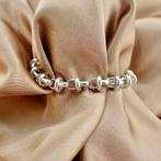 Zilveren fantasie schakel armband | 21 cm (zilveren armband), Sieraden, Tassen en Uiterlijk, Armbanden, Ophalen of Verzenden, Gebruikt