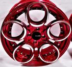 17 inch 4x100 Exclusive AVID Series XR7531 Gloss Red Velgen, Auto-onderdelen, Banden en Velgen, Nieuw, 17 inch, Velg(en), Ophalen of Verzenden