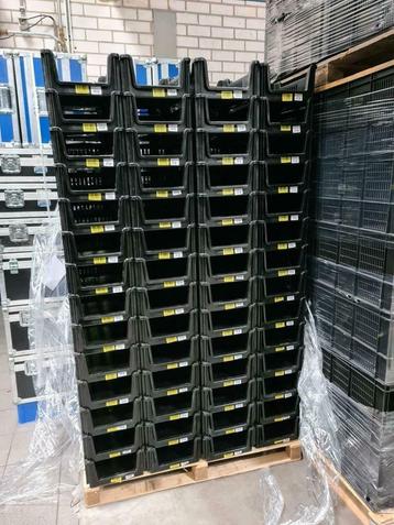 Magazijnbak grijpbak 40x30x16, stapelbaar, zwart, gebruikt - beschikbaar voor biedingen