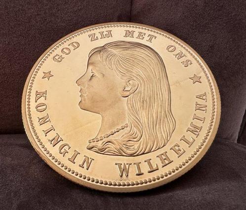 Nederland. Gouden tientje 1897 Wilhelmina Crown Size Herslag, Postzegels en Munten, Munten | Nederland