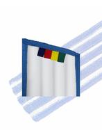 Vlakmop Combi 44 x 14 cm blauw-wit, Huis en Inrichting, Schoonmaakartikelen, Verzenden