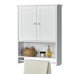 Badkamerkast Steyr voor wandmontage 65x48,7x14,5 cm wit, Verzenden, Nieuw