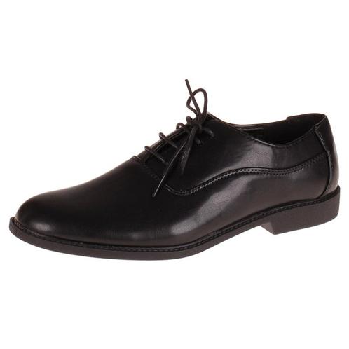 Zwarte Veterschoen Kindermaat - Gladde & Ronde Neus - Stijlv, Kinderen en Baby's, Kinderkleding | Schoenen en Sokken, Jongen, Nieuw