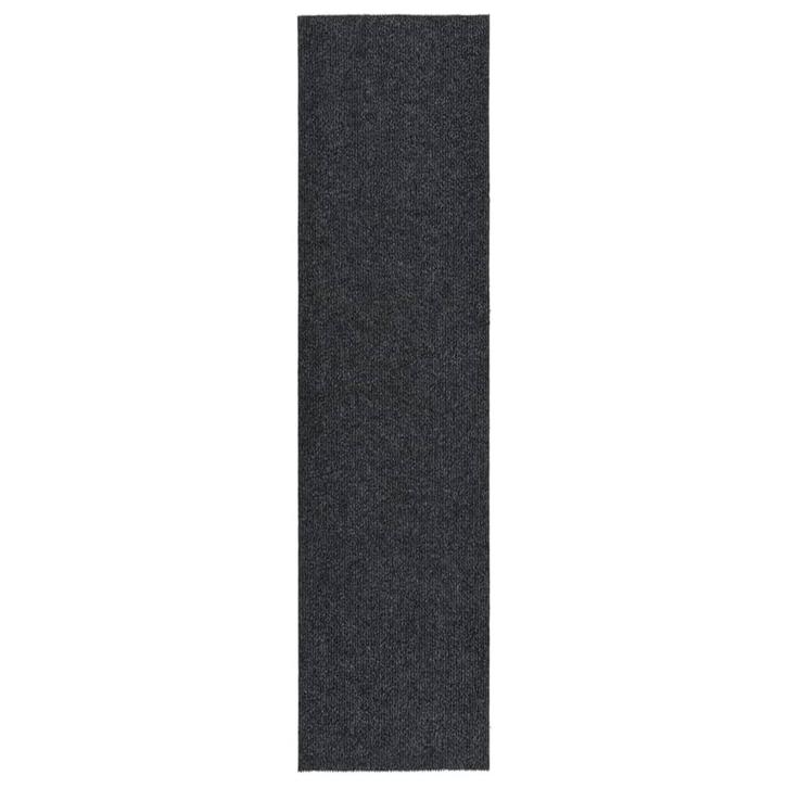 vidaXL Droogloopmat 100x400 cm antracietkleurig, Huis en Inrichting, Stoffering | Tapijten en Kleden, Nieuw, Verzenden
