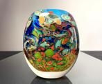 Maxence Parot - Vaas - Uniek opaline en gouden vaas - Glas