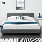 Gestoffeerd bed Manresa - 140 x 200 cm - Grijs, Verzenden, Nieuw