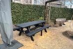 Rockwood® Picknicktafel Vlier - Zwaar Kunststof - Ural Black, Tuin en Terras, Ophalen of Verzenden, Nieuw, Rechthoekig, Hout
