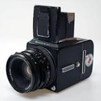 Hasselblad 500C/M + schachtzoeker + A12 + Carl Zeiss Planar, Verzenden, Gebruikt