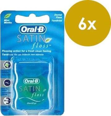 Oral-B - Satin Floss - Flosdraad - 6 x 25M beschikbaar voor biedingen