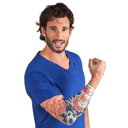 Tatoeage mouw Allez les Bleus, Hobby en Vrije tijd, Feestartikelen, Nieuw, Ophalen of Verzenden