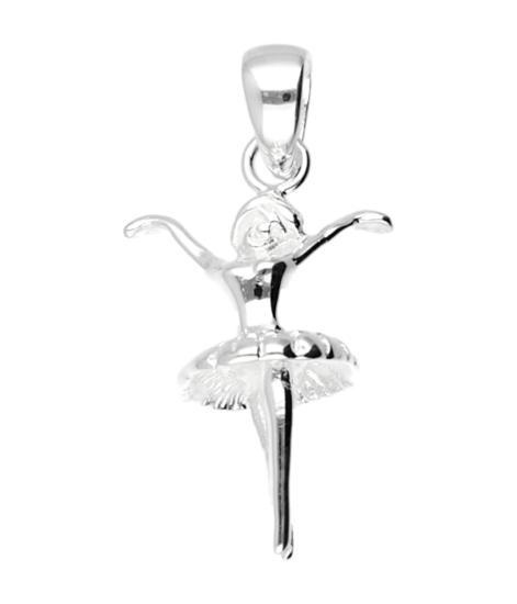 Zilveren Balletdanseres kettinghanger, Sieraden, Tassen en Uiterlijk, Kettinghangers, Verzenden