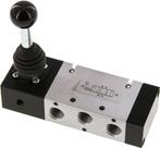 5/3 G1/4  Middenuitlaat Handbediend Hefboom Ventiel Detent, Verzenden, Nieuw