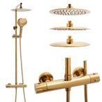 Gouden Regendouche 25cm | Luxe Tweedekansje | Uniek, Doe-het-zelf en Verbouw, Sanitair, Ophalen of Verzenden, Nieuw, Rvs, Douche