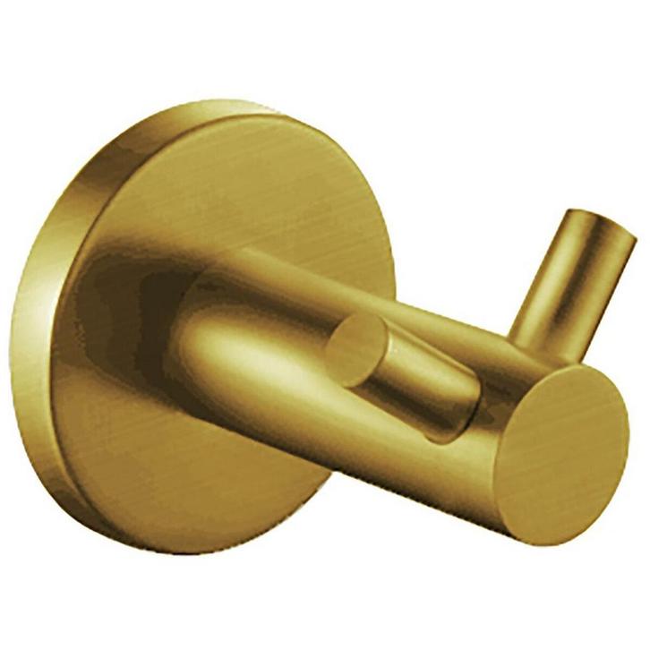 Handdoekhaak - Muurhaak - Leoni Rimbo - Dubbel - Rond - PVD, Huis en Inrichting, Badkamer | Badtextiel en Accessoires, Nieuw, Ophalen of Verzenden