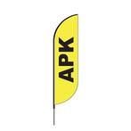 Proflag Beachflag Convex S-60 x 240 cm - Apk (Vlaggen), Diversen, Nieuw, Ophalen of Verzenden