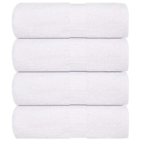 vidaXL Gastendoekjes 4 st 30x50 cm 360 g/m² 100% katoen wit, Huis en Inrichting, Badkamer | Badtextiel en Accessoires, Wit, Nieuw