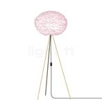 Umage Eos Tripod Vloerlamp, frame messing/lampenkap roze -, Huis en Inrichting, Lampen | Vloerlampen, Verzenden, Nieuw